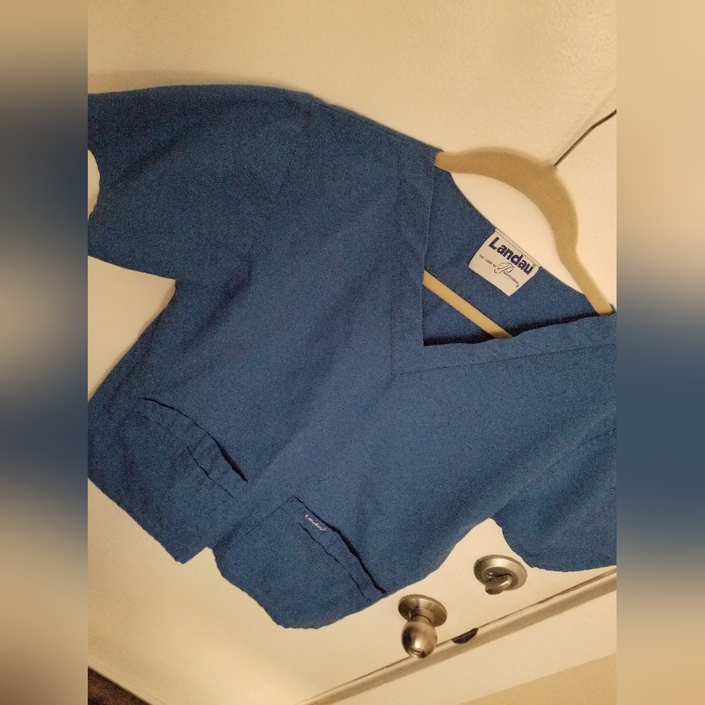 Landau - Unisex, Scrub top, S, Royal Blue